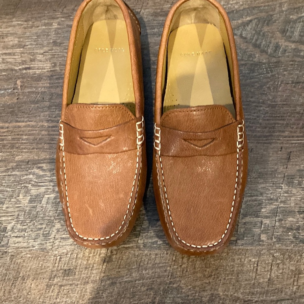 Cole Haan Brown Leather Penny Loafers